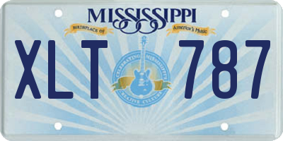 MS license plate XLT787