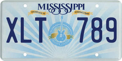 MS license plate XLT789