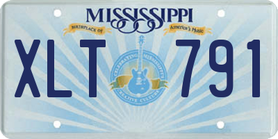 MS license plate XLT791