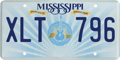 MS license plate XLT796