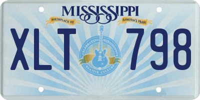 MS license plate XLT798