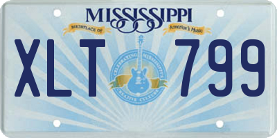 MS license plate XLT799