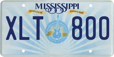 MS license plate XLT800