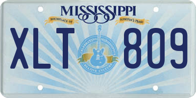 MS license plate XLT809