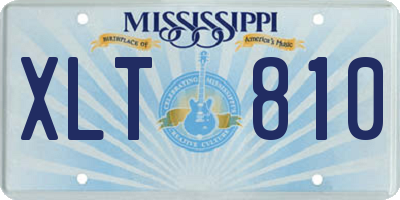 MS license plate XLT810