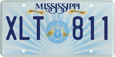 MS license plate XLT811