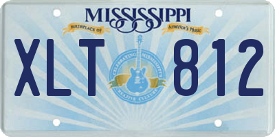 MS license plate XLT812