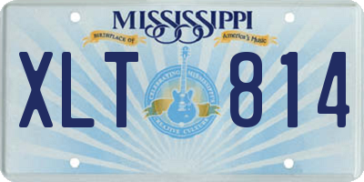 MS license plate XLT814