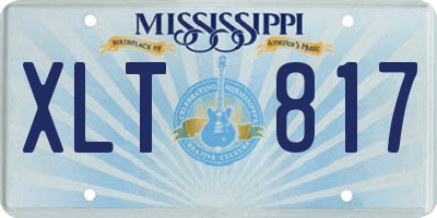 MS license plate XLT817