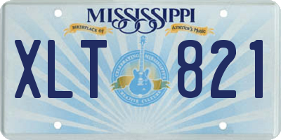MS license plate XLT821