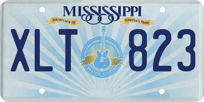MS license plate XLT823
