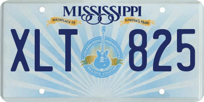 MS license plate XLT825