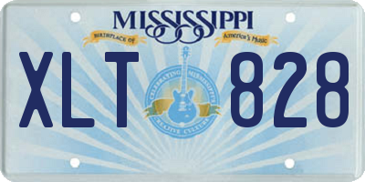 MS license plate XLT828