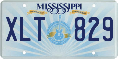 MS license plate XLT829