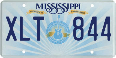 MS license plate XLT844