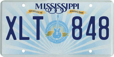 MS license plate XLT848