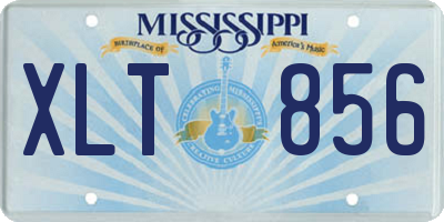 MS license plate XLT856