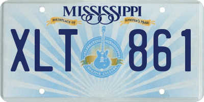 MS license plate XLT861