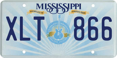 MS license plate XLT866
