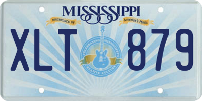 MS license plate XLT879