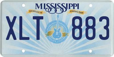 MS license plate XLT883