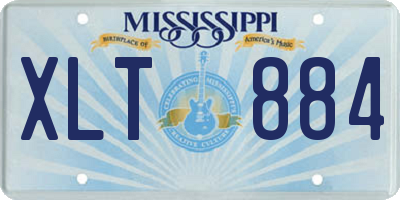 MS license plate XLT884
