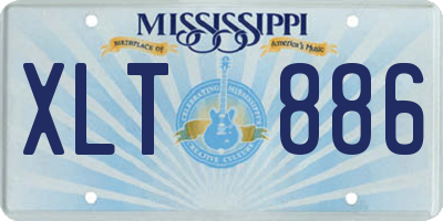 MS license plate XLT886