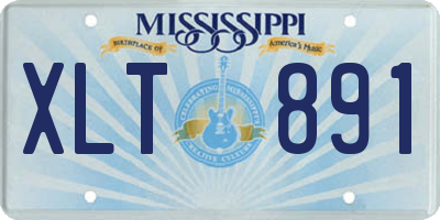 MS license plate XLT891