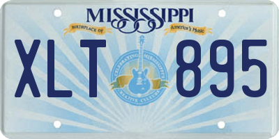 MS license plate XLT895
