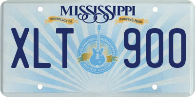 MS license plate XLT900