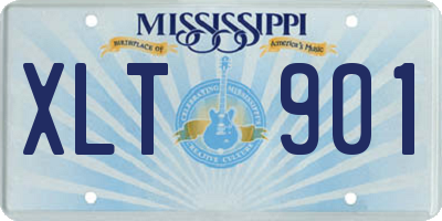 MS license plate XLT901