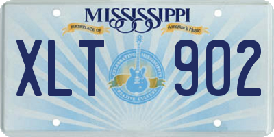 MS license plate XLT902