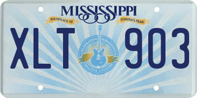 MS license plate XLT903