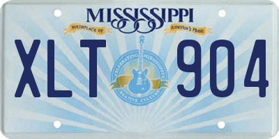 MS license plate XLT904