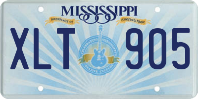 MS license plate XLT905