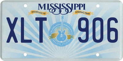 MS license plate XLT906