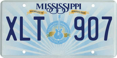 MS license plate XLT907