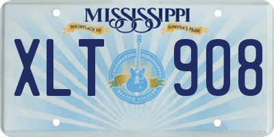 MS license plate XLT908