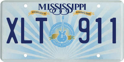 MS license plate XLT911