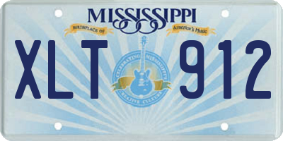 MS license plate XLT912
