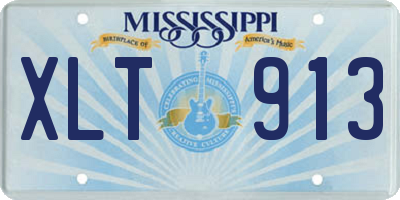 MS license plate XLT913