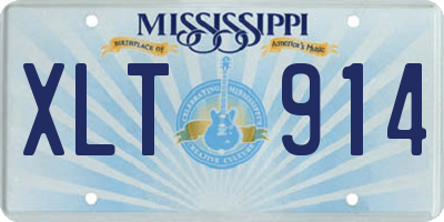 MS license plate XLT914