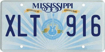 MS license plate XLT916