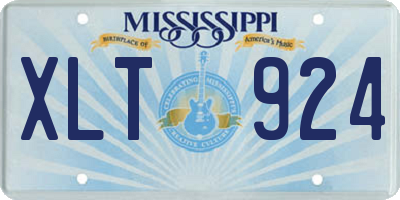 MS license plate XLT924