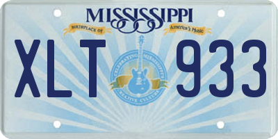 MS license plate XLT933