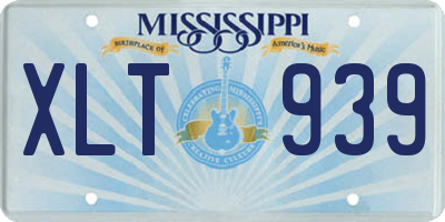 MS license plate XLT939