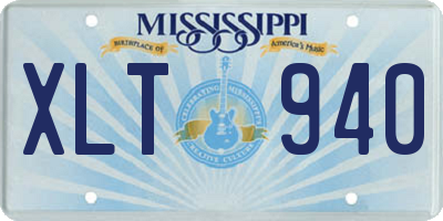 MS license plate XLT940
