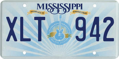 MS license plate XLT942