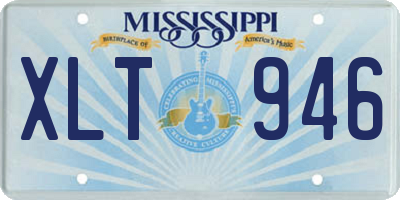 MS license plate XLT946
