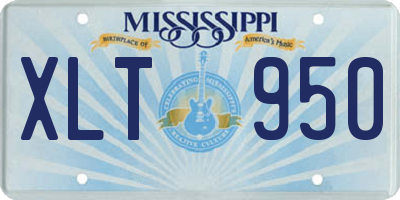 MS license plate XLT950